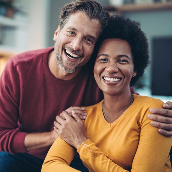 smiling couple