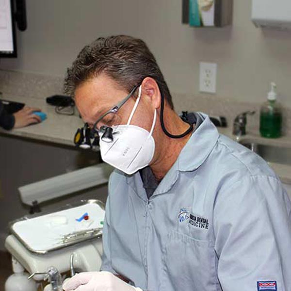 Dr. Anderson at work